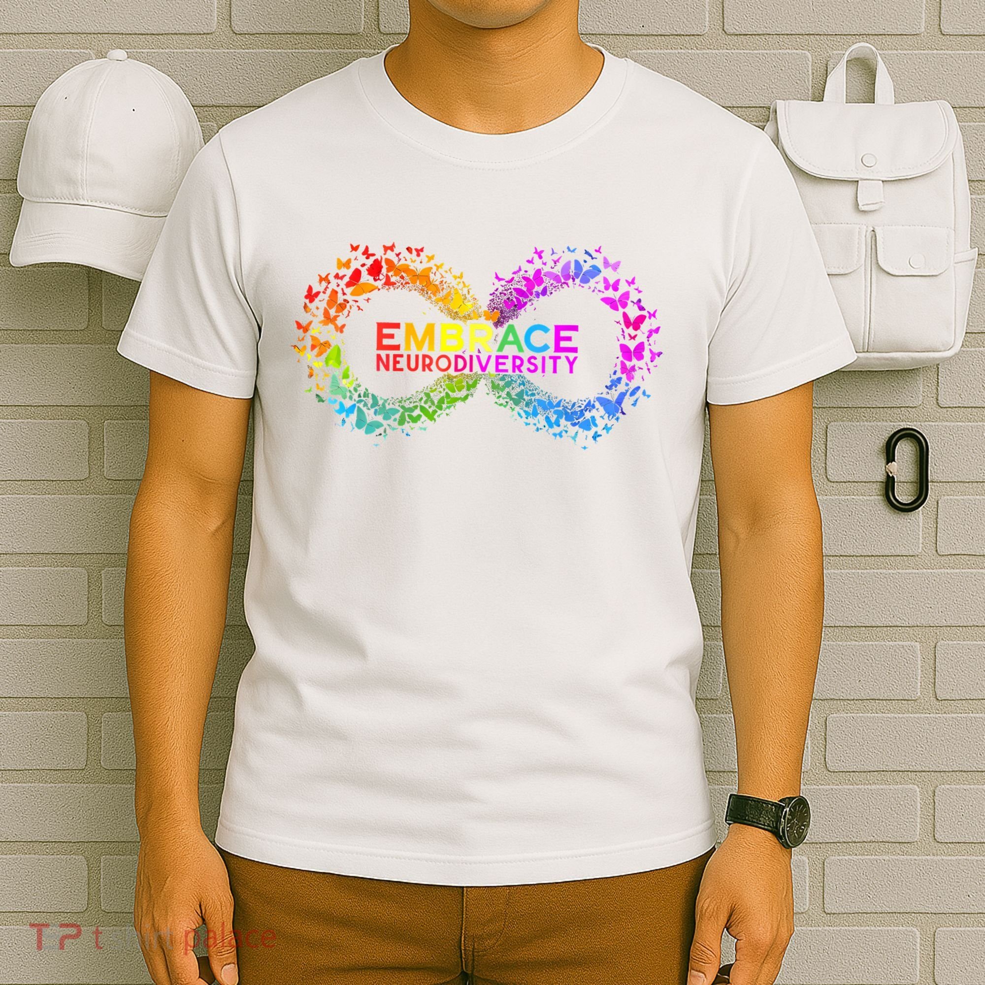 Neurodiversity Embrace ADHD Autism ASD Butterfly Infinity T-Shirt