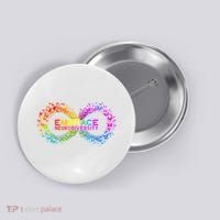 Neurodiversity Embrace ADHD Autism ASD Butterfly Infinity Button thumb 0