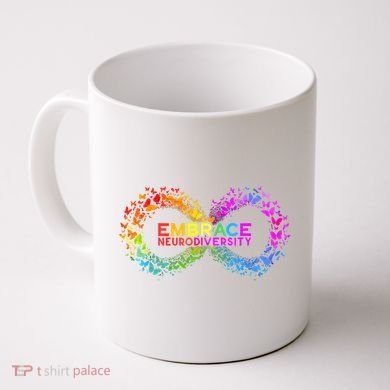 Neurodiversity Embrace ADHD Autism ASD Butterfly Infinity Coffee Mug