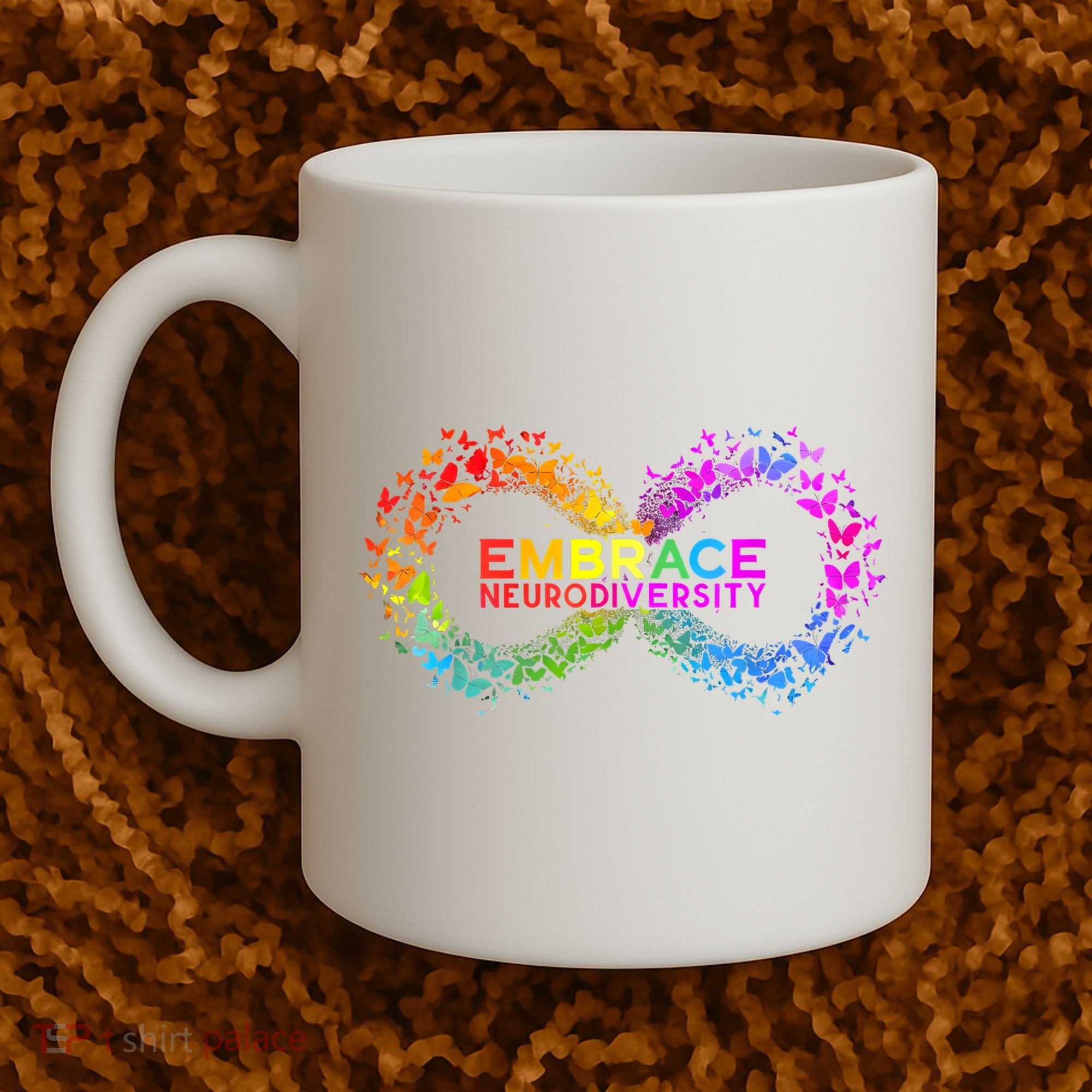 Neurodiversity Embrace ADHD Autism ASD Butterfly Infinity Coffee Mug
