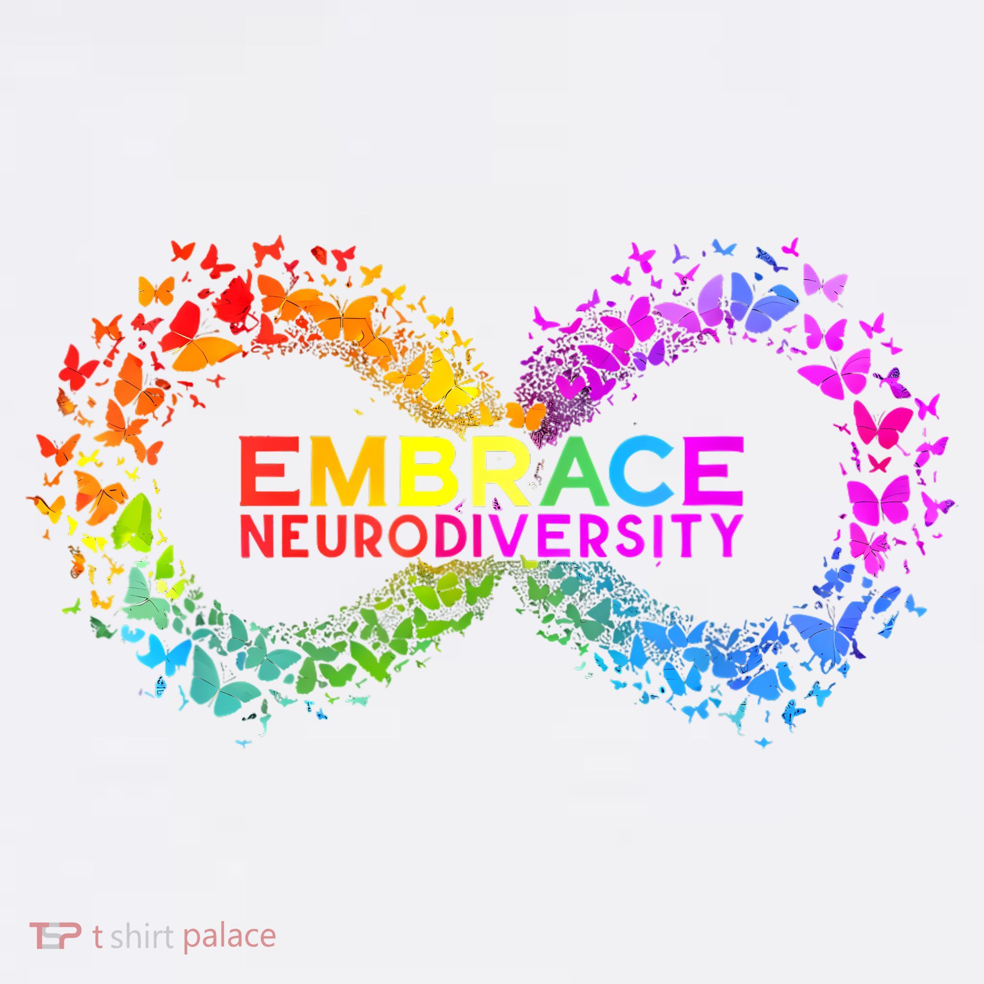 Neurodiversity Embrace ADHD Autism ASD Butterfly Infinity Women's Hoodie