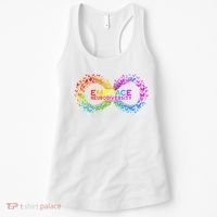 Neurodiversity Embrace ADHD Autism ASD Butterfly Infinity Women's Tank Top thumb 0