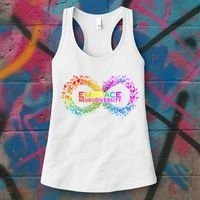 Neurodiversity Embrace ADHD Autism ASD Butterfly Infinity Women's Tank Top thumb 3
