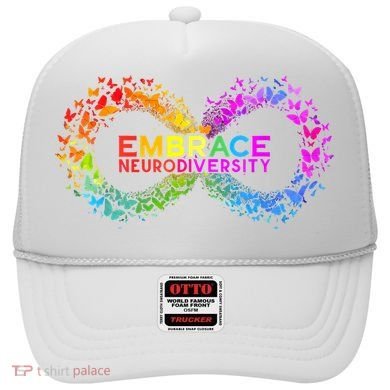 Neurodiversity Embrace ADHD Autism ASD Butterfly Infinity Hat
