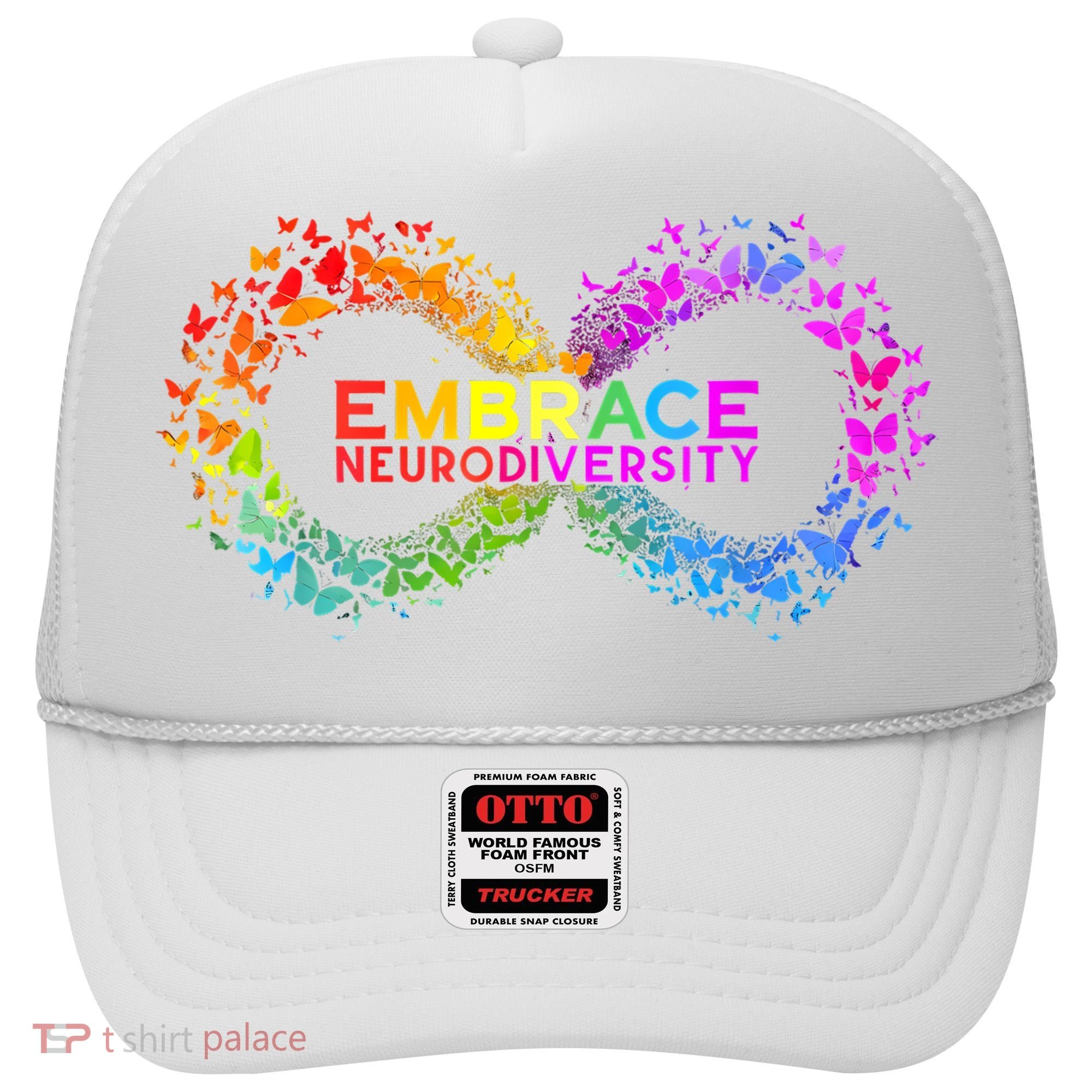 Neurodiversity Embrace ADHD Autism ASD Butterfly Infinity Hat