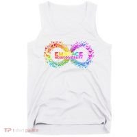 Neurodiversity Embrace ADHD Autism ASD Butterfly Infinity Tank Top thumb 0