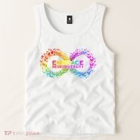 Neurodiversity Embrace ADHD Autism ASD Butterfly Infinity Tank Top thumb 2