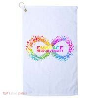 Neurodiversity Embrace ADHD Autism ASD Butterfly Infinity Golf Towel thumb 0