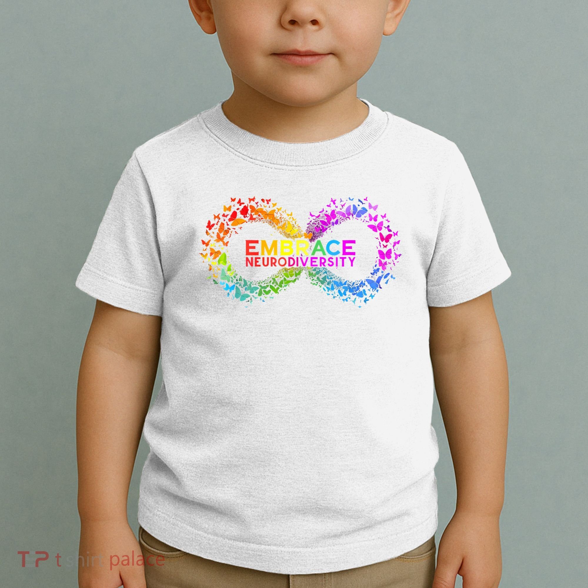 Neurodiversity Embrace ADHD Autism ASD Butterfly Infinity Toddler T-Shirt