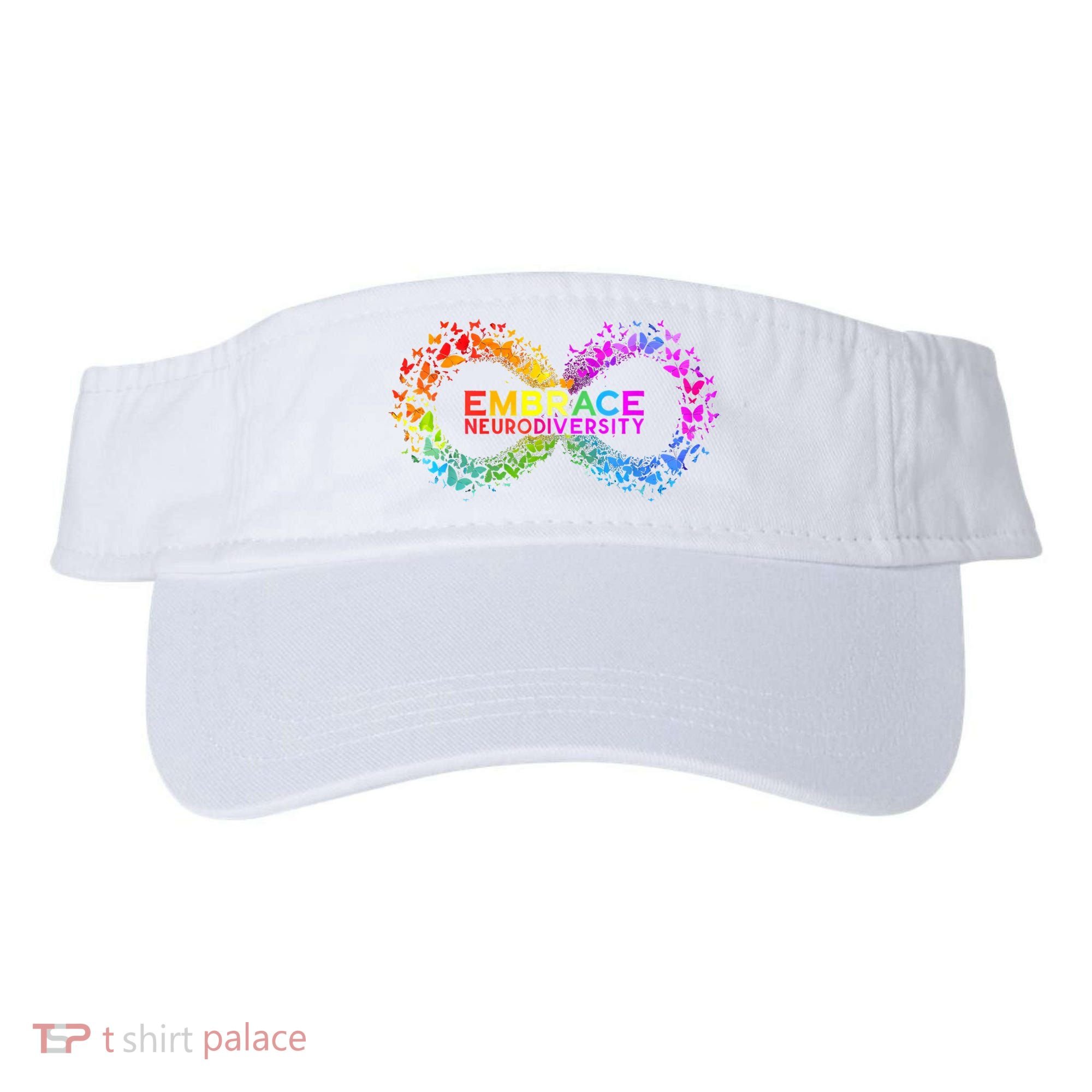 Neurodiversity Embrace ADHD Autism ASD Butterfly Infinity Visor