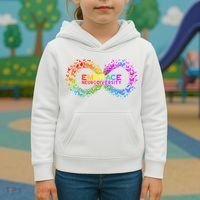 Neurodiversity Embrace ADHD Autism ASD Butterfly Infinity Kids Hoodie thumb 3