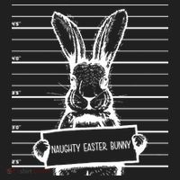 Naughty Easter Bunny Mug Shot Funny Women's Sweatshirt thumb 2