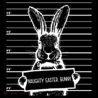 Naughty Easter Bunny Mug Shot Funny Coaster thumb 2