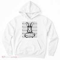 Naughty Easter Bunny Mug Shot Funny Hoodie thumb 0