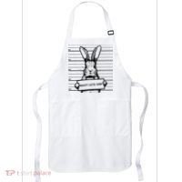Naughty Easter Bunny Mug Shot Funny Apron thumb 0