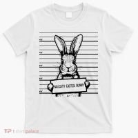 Naughty Easter Bunny Mug Shot Funny T-Shirt thumb 0