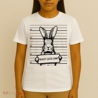 Naughty Easter Bunny Mug Shot Funny T-Shirt thumb 4