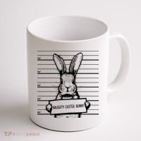 Naughty Easter Bunny Mug Shot Funny Coffee Mug thumb 1