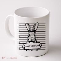 Naughty Easter Bunny Mug Shot Funny Coffee Mug thumb 0