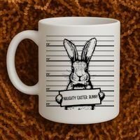 Naughty Easter Bunny Mug Shot Funny Coffee Mug thumb 2