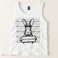 Naughty Easter Bunny Mug Shot Funny Tank Top thumb 2