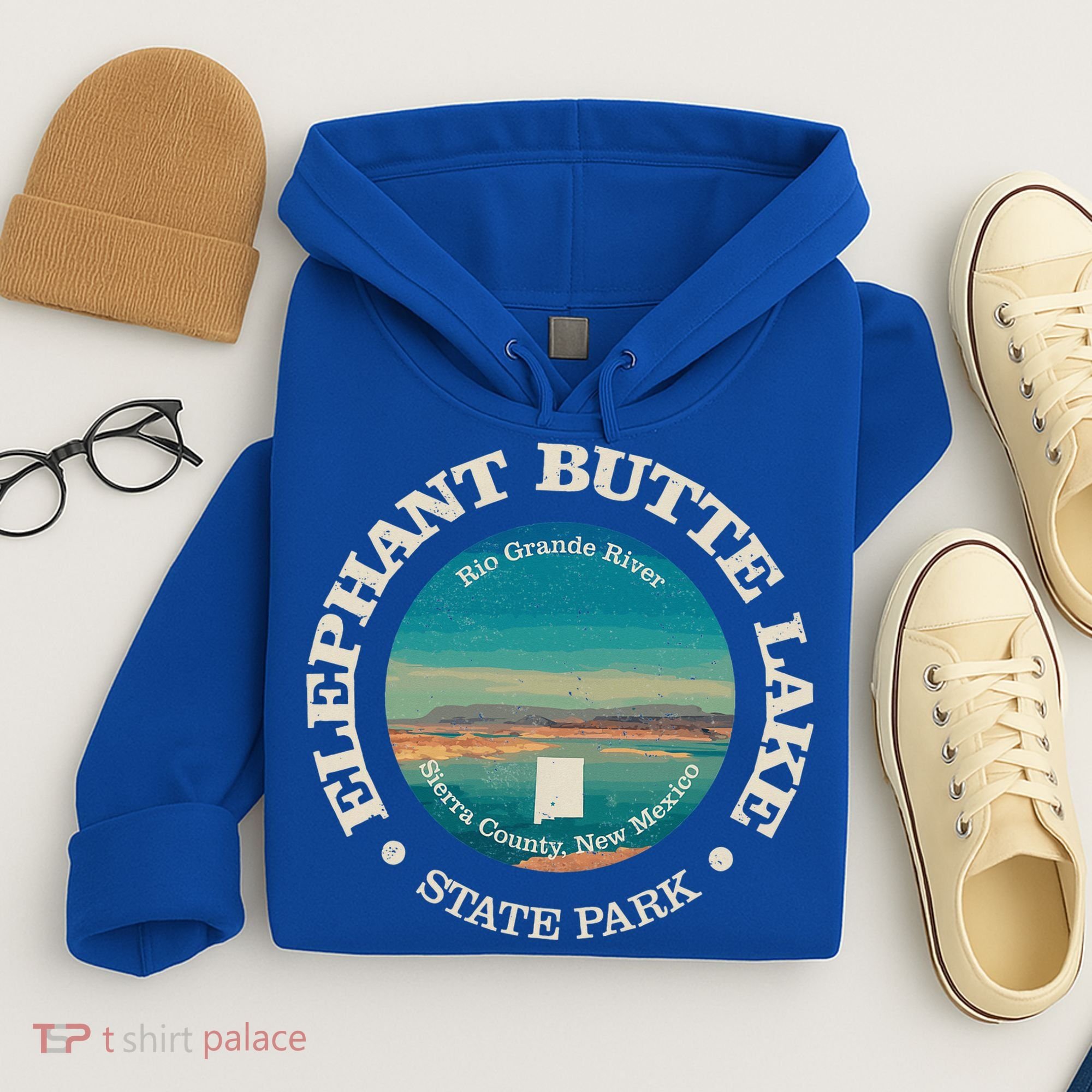 Nature Elephant Butte Lake State Park Hiking Hoodie