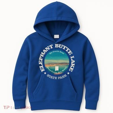 Nature Elephant Butte Lake State Park Hiking Kids Hoodie