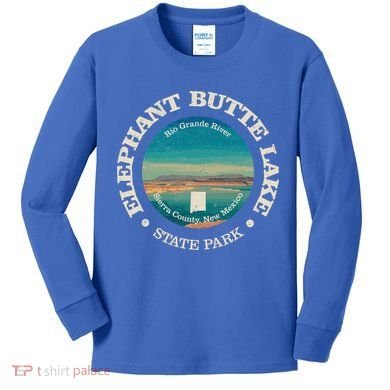 Nature Elephant Butte Lake State Park Hiking Kids Long Sleeve Shirt