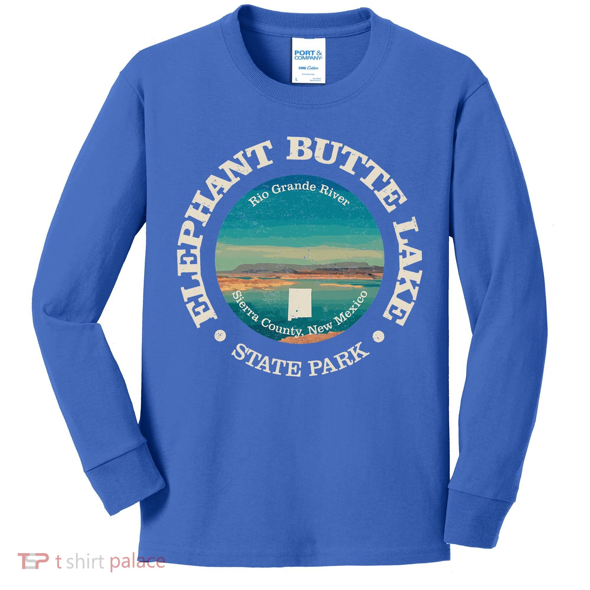 Nature Elephant Butte Lake State Park Hiking Kids Long Sleeve Shirt
