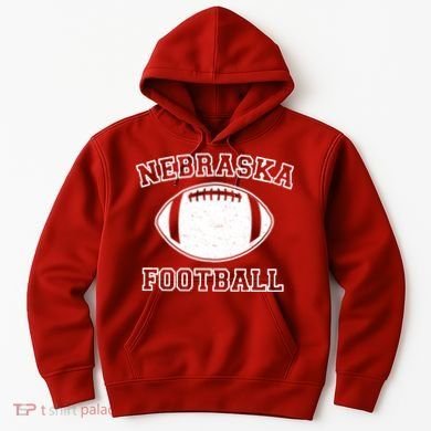 Nebraska Football Vintage Distressed Hoodie