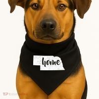 Nebraska Home State USA-Made Doggie Bandana thumb 1