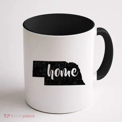 Nebraska Home State Coffee Mug back