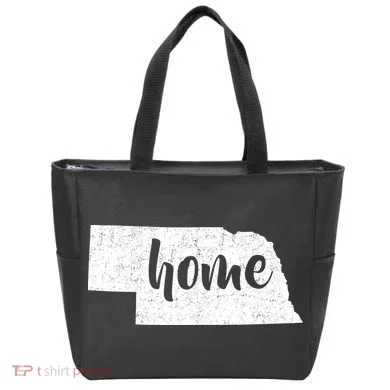 Nebraska Home State Tote Bag