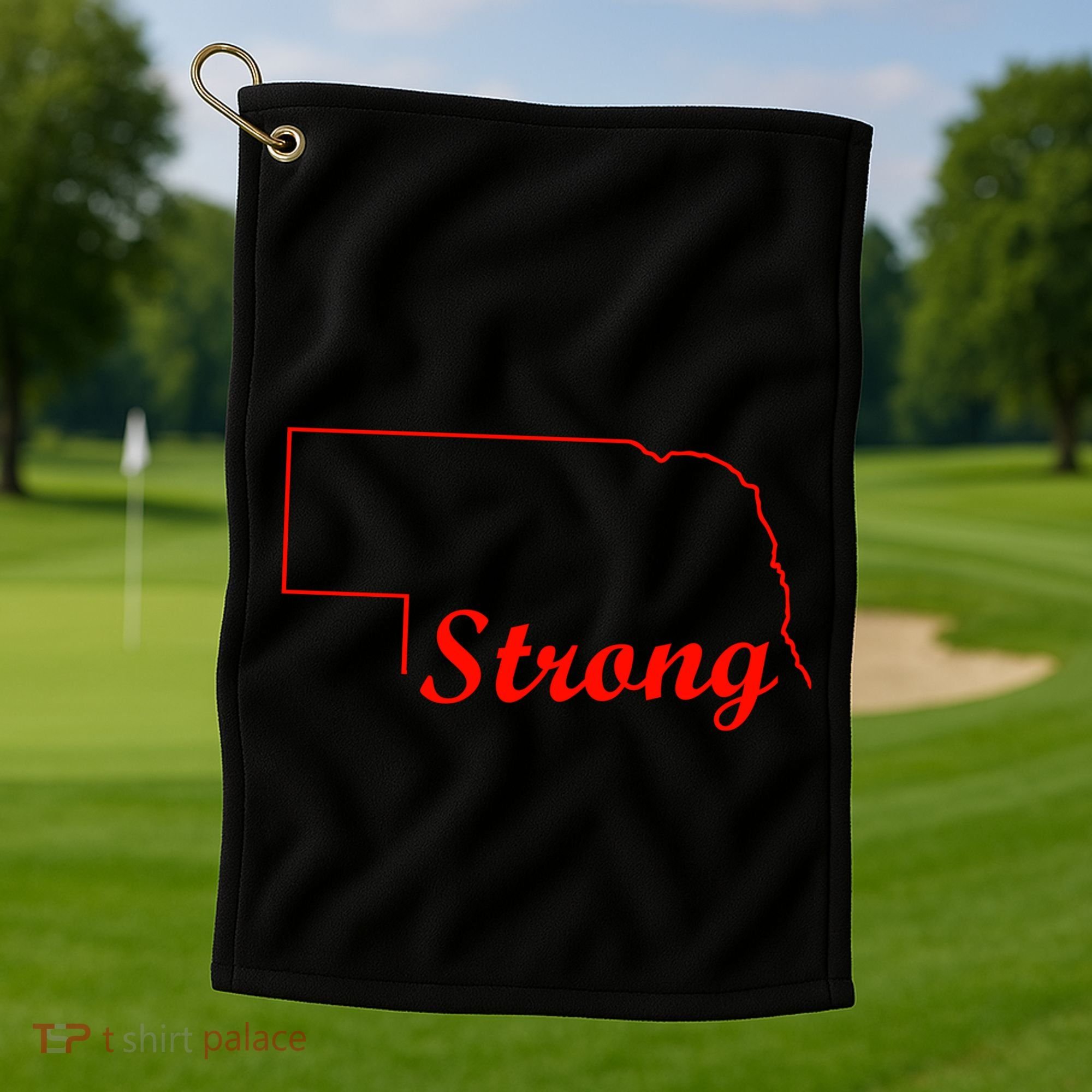 Nebraska Strong Golf Towel