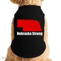 Nebraska Strong Flooding Doggie Tank thumb 0