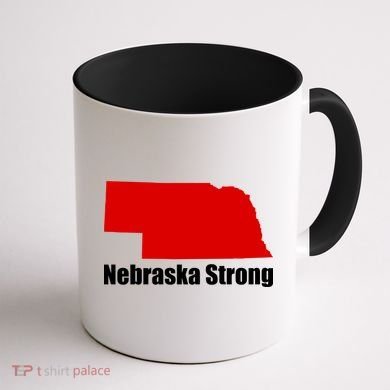 Nebraska Strong Flooding Coffee Mug back