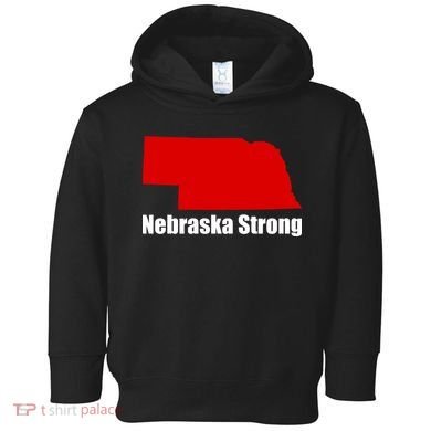 Nebraska Strong Flooding Toddler Hoodie