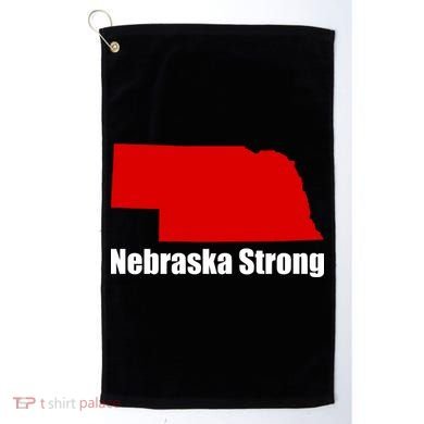 Nebraska Strong Flooding Golf Towel