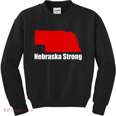 Nebraska Strong Flooding Kids Sweatshirt