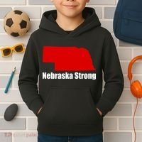 Nebraska Strong Flooding Kids Hoodie thumb 2
