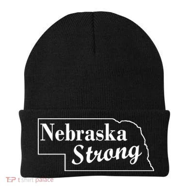 Nebraska Strong Map Beanie