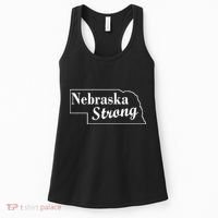 Nebraska Strong Map Women's Tank Top thumb 0