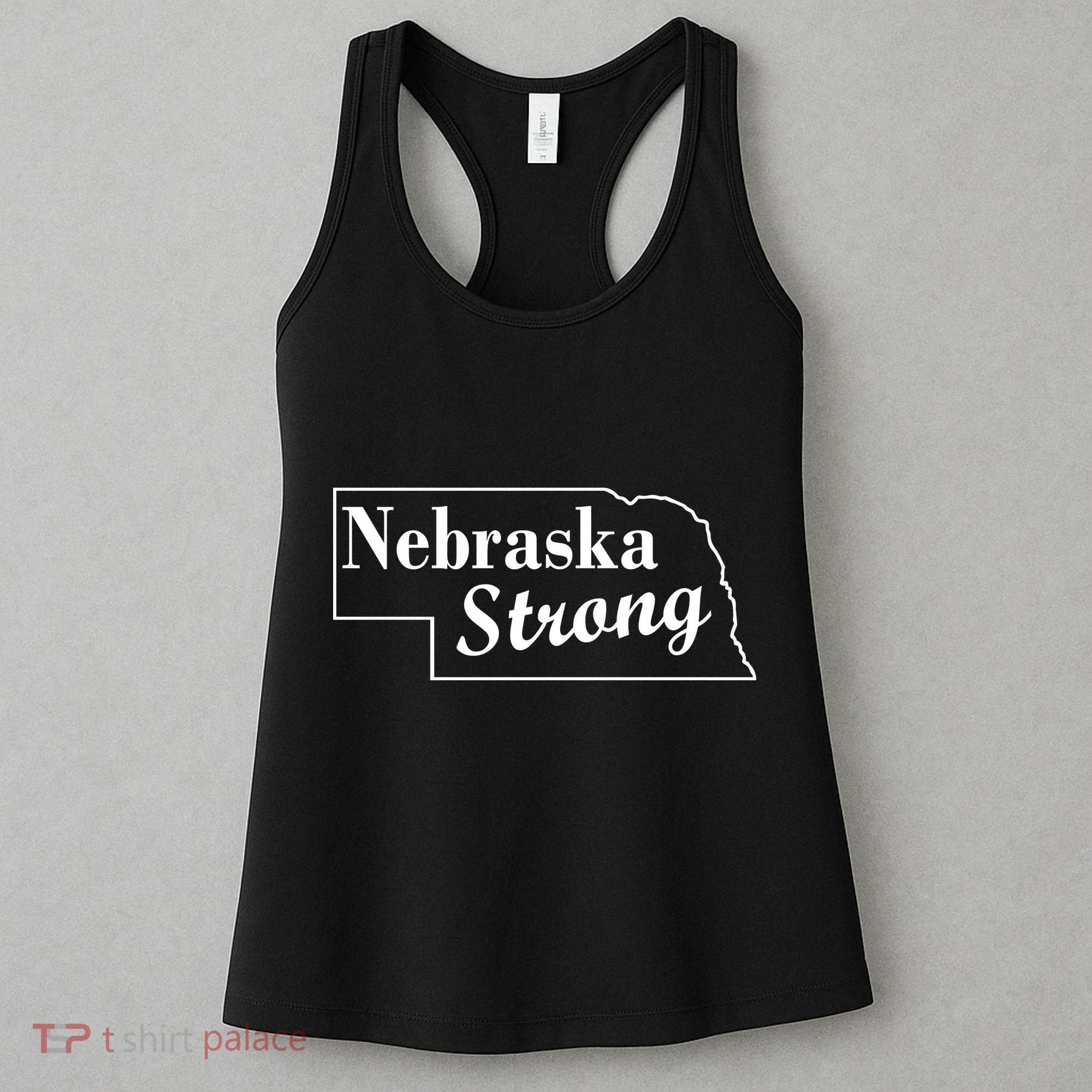 Nebraska Strong Map Women's Tank Top