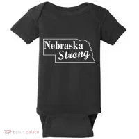 Nebraska Strong Map Baby Bodysuit thumb 0