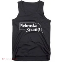 Nebraska Strong Map Tank Top thumb 0
