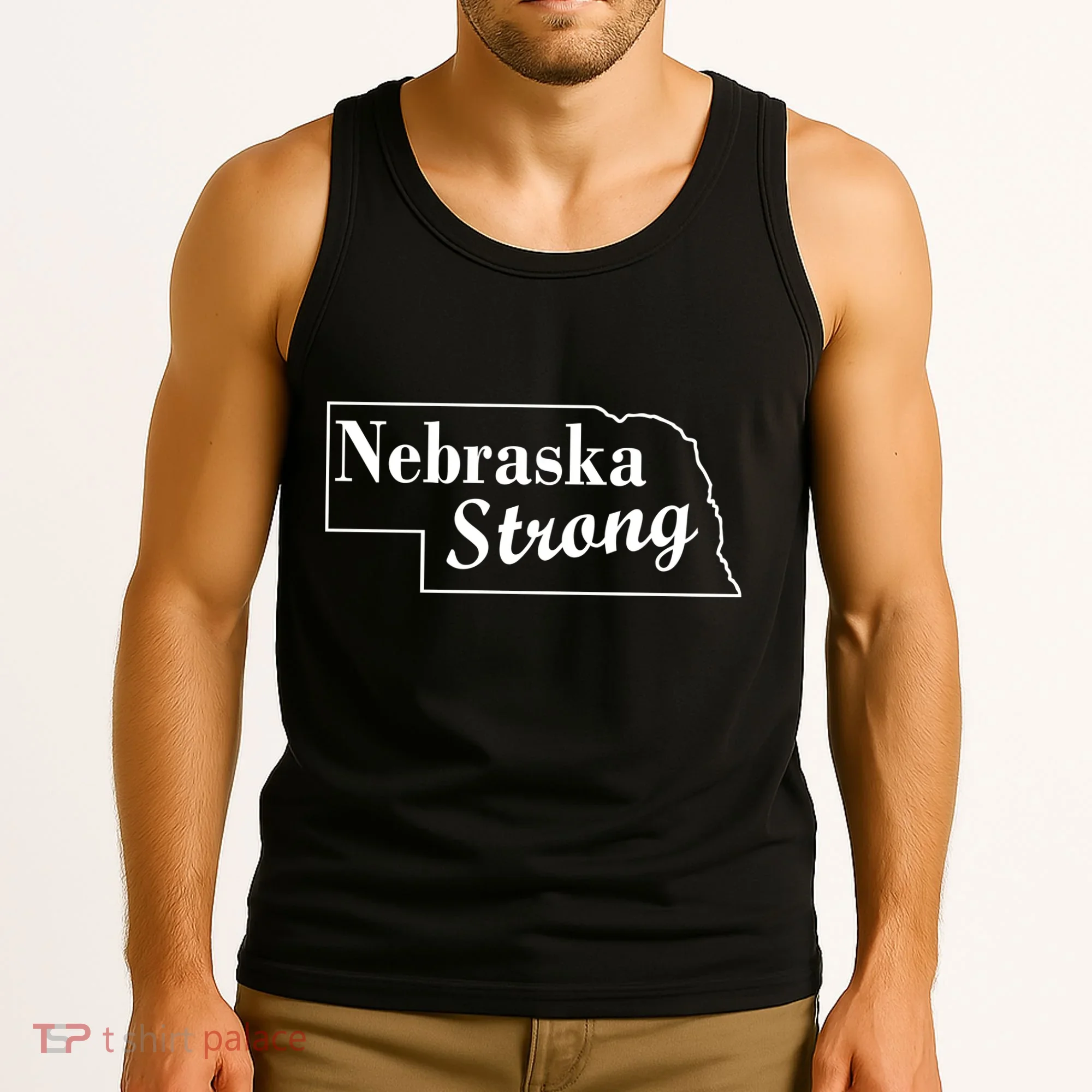 Nebraska Strong Map Tank Top