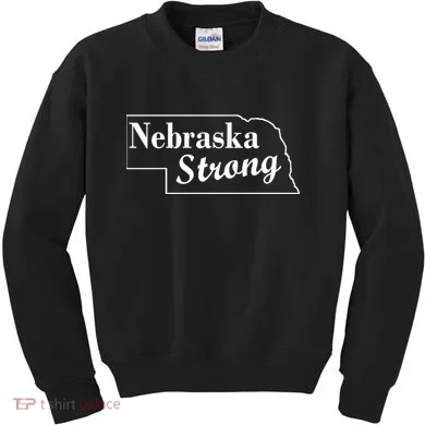 Nebraska Strong Map Kids Sweatshirt