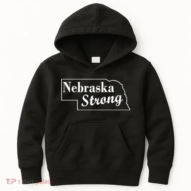 Nebraska Strong Map Kids Hoodie