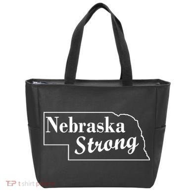 Nebraska Strong Map Tote Bag