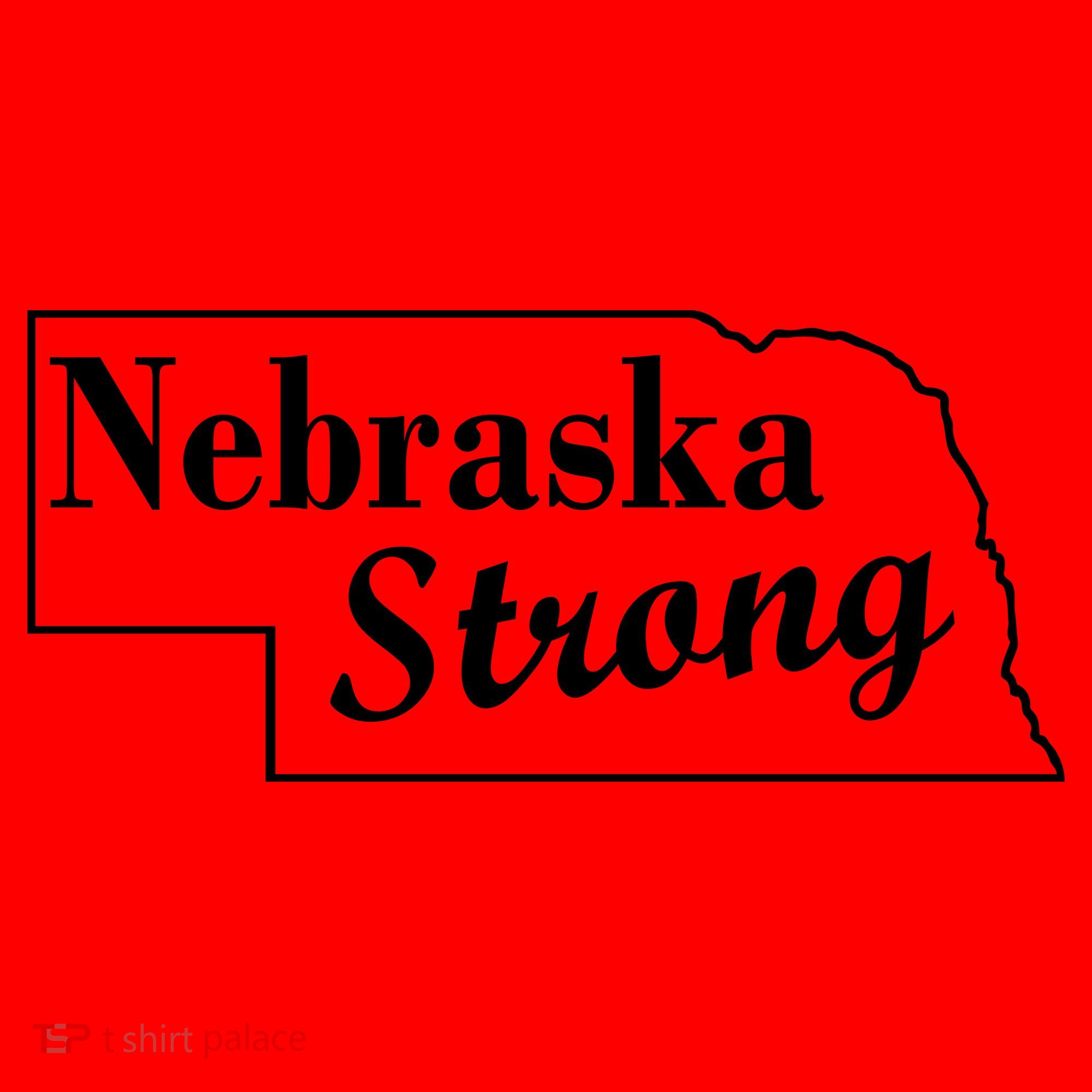 Nebraska Strong Map Santa Hat